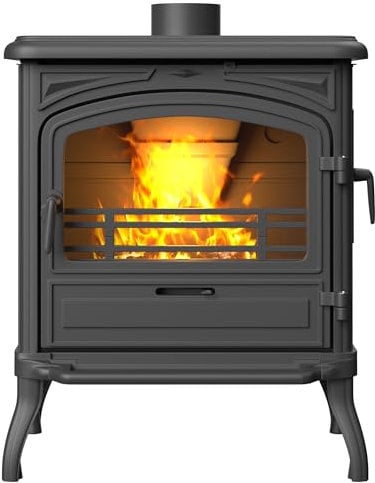 Stufa a legna libera installazione, in ghisa nera 10kW - Premium EOS S13 ECO