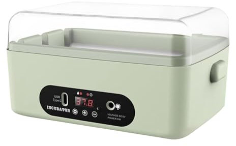 Fenteer Inkubator für Bruteier, Hühnerbrüter, Eierbrüter, Enteninkubator, digitaler Inkubator für Taubengans, 4 Automatisches Drehen…