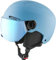 Alpina Kinder Zupo Visor Q-lite Skihelm, Smoke-Blue matt, 51-55