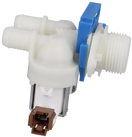 LUTH Premium Profi Parts Electroválvula doble 180° compatible con AEG 8588074876547 12 mm+14 mm de diámetro para lavadora