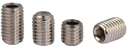 Haroar 5 Stück 10#-24x3/16~1-1/2 SUS304 Edelstahl-Innensechskant-Gewindestifte mit Cup Point Madenschraube(3/8)