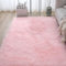XUEDNGM Teppich Wohnzimmer Plüsch Teppich 150 x 250 cm Waschbar Flauschig Weich rutschfest Moderne Deko Moderner Hochflor Teppich Wohnzimmer für Wohnzimmer, Schlafzimmer, Rosa