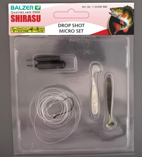 Balzer Ready to Fish Drop Shot Micro 5cm 5+10g - Dropshotrig, Barschvorfach, Montage zum Barschangeln