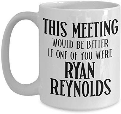 YIVXA Mug 11 oz Ryan Reynolds Mug for Coworker Office Gift for Ryan Reynolds Movies Lovers Coffee Mugs for Women Gag Gifts for Men Tea Cup