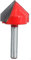 Trend Router Bits,Chamfer Edge Forming Router Bit,Milling Cutter,V-Groove Router Bit,1/4 Inch Shank 90-Degree Slotting Template Milling Cutter,Tungsten Carbide V Grooving Bevel Woodworking Tool(1in)