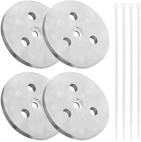 Dairrr Fuuu Pool Zinkanode Gewichtsplatte Anti-Elektrolyse Opferanode für Salzanlage Schwimmbäder gegen Korrosion und Elektrolyse, halten Sie Ihren Skimmerkorb an Ort und Stelle, 4 Stück