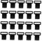 Milisten 1 Satz Zubehör Für Zeltstangen Zeltstangen-Clips Camping-zeltklammern Zeltspitzen Schwimmbad Campingpavillon C-Clip Für Markise Aus Kunststoff Innerer Bügelclip Plastik Black 30st
