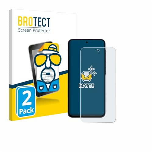 BROTECT Schutzfolie für Samsung Galaxy A55 5G Enterprise Edition | 2 Stück Entspiegelnder Displayschutz Made in Germany Matte Displayschutz-Folie Anti-Reflex Anti-Fingerprint Einfache Montage
