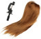 M.J COMFY-LIFE Beauty Salon Styling Doll, Real Human Hair Training Mannequin Head with Clip, 24/26 Inch Hair for Braiding, Cutting, Styling, and Hairdressing Practice (Yellow 24”)