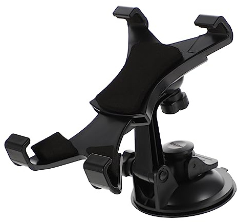 Holibanna 7-10 Inch Tablet Holder Car Mount with Suction Cup, Portable Navigation Rack for Vehicle Tablets, Adjustable Dashboard Stand for Travel and Hands-free Use