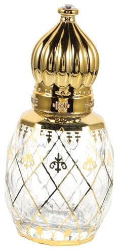 EXAOMBLE Parfümflasche Leer Zum Nachfüllen Vintage-Stil Aus Nahost Für Ätherische Öle Und Parfüms Für Reisen Und Täglichen Gebrauch Mit Schutz Vor Licht