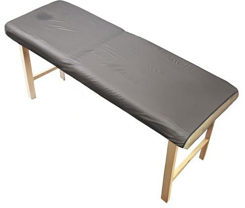 aztex PVC Protective Massage Table Cover With Tie Tapes (Black PVC)