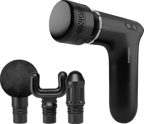 Pistola Per Massaggio Caldo E Freddo - Medisana - Mg 560 - 10 Intensit? Di Percussione - 3 Livelli - 4 Accessori - Nero