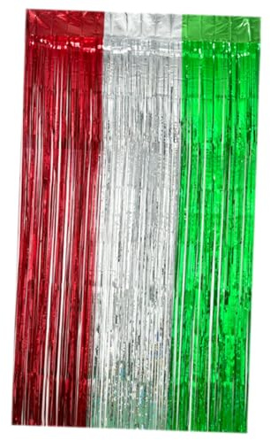BESPORTBLE Irish Foil Fringe Party Deko Vorhang Leichter Pet Lametta Hintergrund für Türrahmen Wohnzimmer Rustikal Modern
