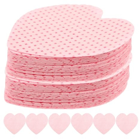 CVUTOVO Nagellackentferner Pads Herzförmig 200 Blatt Baumwolle Für Nagelpflege Routine Zuhause Entfernen Nagellack Effektiv