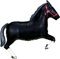 BALLOONSHOP Black Horse Supershape Foil Balloon