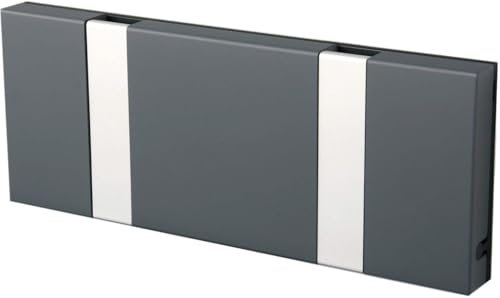 LoCa Garderobe Knax 2 anthrazit (Haken klappbar Alu) Garderoben-Leiste Kleiderhaken Flur modern Garderobenpaneel