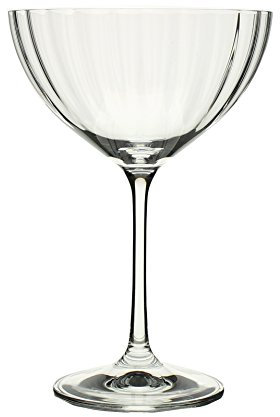 Bohemia Waterfall Lot de 6 Coupes à Champagne en Cristal soufflé Transparent 34 cl