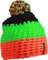 Myrtle Beach Damen Hakelmütze mit Bommel, One size Neon Orange Neon Green Black