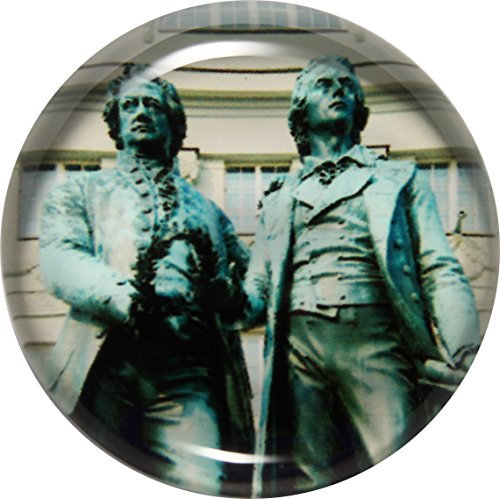 GlasXpert Glasmagnet Kühlschrankmagnet Magnet Goethe-Schiller Glasmagneten