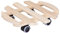 WAGNER Pflanzenroller PALETTI Ø 35 x 8 cm I Pflanzenroller für Innenbereich I Blumenroller aus FSC®-Massivholz, Buche Natur I Kübelroller aus Holz I Tragkraft 100 kg I Made in EU - 20031901
