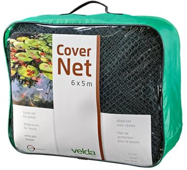 Velda Teichabdecknetz 6 x 5 Meter – Schutz vor Blättern, Reihern und Anderen Räubern