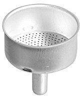 Home - Embudo de Aluminio para cafetera Moka de 3 Tazas, Plateado, 13 x 7 x 20 cm