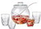 CRISTALICA Bowleset 6 Bowlegläser + 1 Bowleschale + 1 Kelle + Deckel Libera Transparent H 25,5 cm