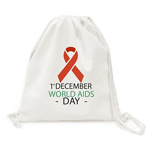 DIYthinker 1. Dezember AIDS-Tag HIV Solidarität Leinwand Rucksack Reisen Shopping Bags