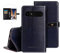TienJueShi Dark Blue Luxury Flip Stand Premium Leather TPU Silicone Phone Gel Case For Doro 8035 Cover Etui Protector Wallet