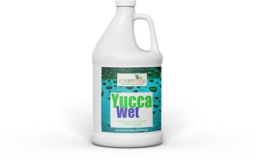 GS Plant Foods Wetting Agent, Liquid Yucca Extract for Plants, Lawns & Soil, Surfactant & Liquid Aeration Soil Loosener, Outdoor & Indoor Plant Food
