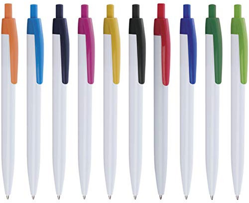 STAMPATEK Penne Personalizzate Personalizzabili Modello DOD con Stampa con il tuo Logo Nome o Slogan Gadget Promozionali 500 Pezzi con Stampa a 1 Colore