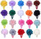 HQdeal Pinza De Pelo, 20 Piezas Multicolor Clips de Pelo de Flor, Hebillas de Pelo de Flor, flores para tocados Para Niñas,Chicas, bebé, Lady Mujeres Wedding Party