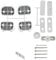 Qualtex Door Hinge Fixing Fitting Kit For Hoover Candy Integrated Décor Washing Machines