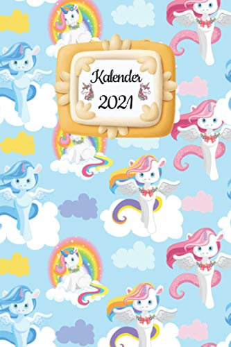 Terminplaner 2021 mit Einhorn Cover: DIN A5 Terminkalender mit Einhorn Cover für Schüler, Studenten oder Berufstätige. Der Wochenplaner für 2021 mit ... Als Planer, Tagebuch, Info Heft zu verwenden.