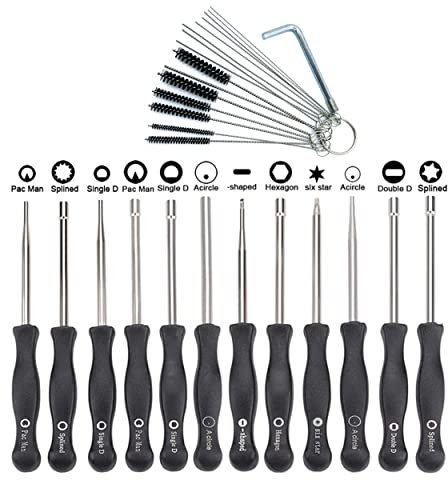Hippotech Pack of 12 Carburetor Adjustment Tool and Cleaning Kit for 2-Cycle Small Engine for Poulan for Husqvarna for STIHL for ECHO Trimmer Chainsaw