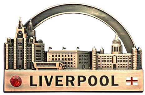 Liverpool Waterfront Metal Fridge Magnet