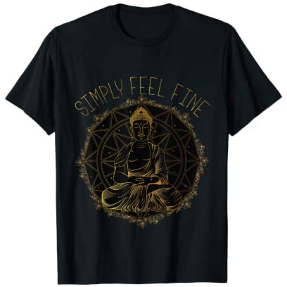 Buddha Zitat Ayurveda Mandala Gedanken T-Shirt