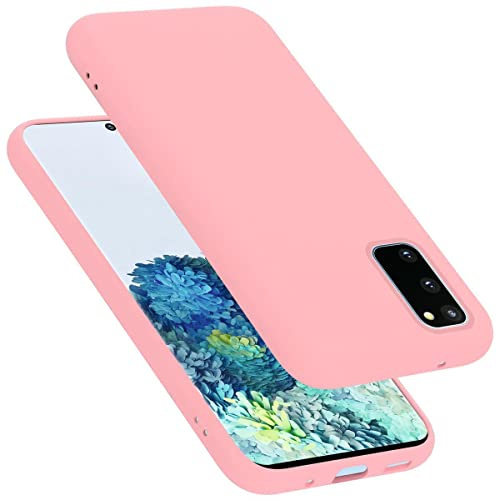 Cadorabo Hülle kompatibel mit Samsung Galaxy S20 FE Hülle Silikon Handyhülle für Galaxy S20 FE Case aus flüssigem Silikon- Kratzfeste und stoßfeste dünne TPU Schutzhülle - Liquid PINK