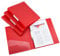 Rapesco 1661 Ringordner mit Antibakteriellen Schutz, 2 Ringe, 35 mm Rücken, A4, Rot, 4er Pack