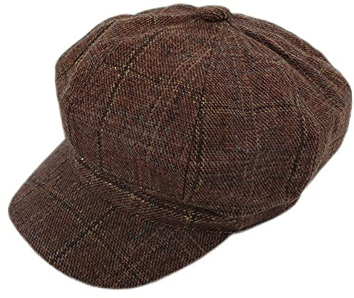 Velvet Newsboy Hat Vintage Rustic Visor Beret Cap for Women Octagonal Gatsby Ivy Baker Boy Hats Cabbie Fiddler
