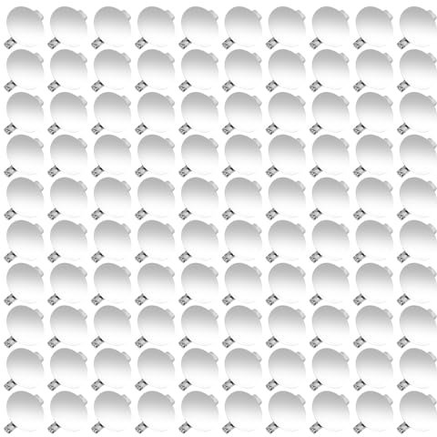100 Stück Button Anstecker für DIY Schmuck, Brosche Verschlüsse Pin Trays, Silber Metall Flache Scheibe Blank Round Bottom Schnalle Pins für Abzeichen, Corsage, Namensschilder (15mm)