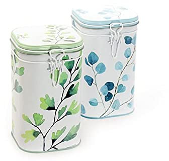 Cha Cult NEU Eigenart Dose ''Trees'', 250 g eckig, Aroma-Bügelverschluss, 2-fach sortiert 16,3 x 9,5 x 9,5 cm