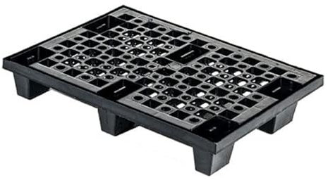 Colleoni.EU - Kunststoff-Halbpalette (PP) – Leichte, stapelbare & ineinander steckbare Palette für Innen- & Außenbereich – Made in Italy – 80x60 cm – 1 Stück