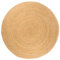 vidaXL Teppich Jute Geflochten 240 cm Rund