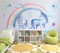 Custom Size Wall Murals，Beautiful Rainbow Unicorn Pegasus，Removable Peel and Stick Self-Adhesive Wall Murals Large Photo Wallpaper