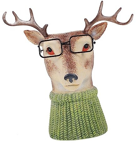 NOLITOY 1 Pc Pot De Fleur Support De Lunettes De Soleil Pot De Statue Cache-Pot en Porcelaine Statue De Tête Conteneur D'herbes Bonsaï Vase De Visage De Poterie Irrégulier Résine Plante