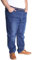 AHMXYG Jeans Coupe Droite pour Hommes Jeans Grande Taille Stretch Élastique Loisir Straight Pantalons en Denim Décontracté (Bleu, 6XL)