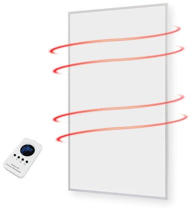 Hocosyme Infrared Heater Remote Control 1000W,Wall Mounted Far Infrared Panel Heater Indoor,Energy-Saving with Overheating Protection Electric Heater.