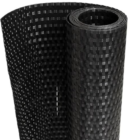 vidaXL Balkon Sichtschutz, Balkonbespannung Rattan-Optik, Sonnenschutz Windschutz für Terrasse Garten, Balkonverkleidung Balkonabdeckung, Schwarz 600x100cm Poly Rattan